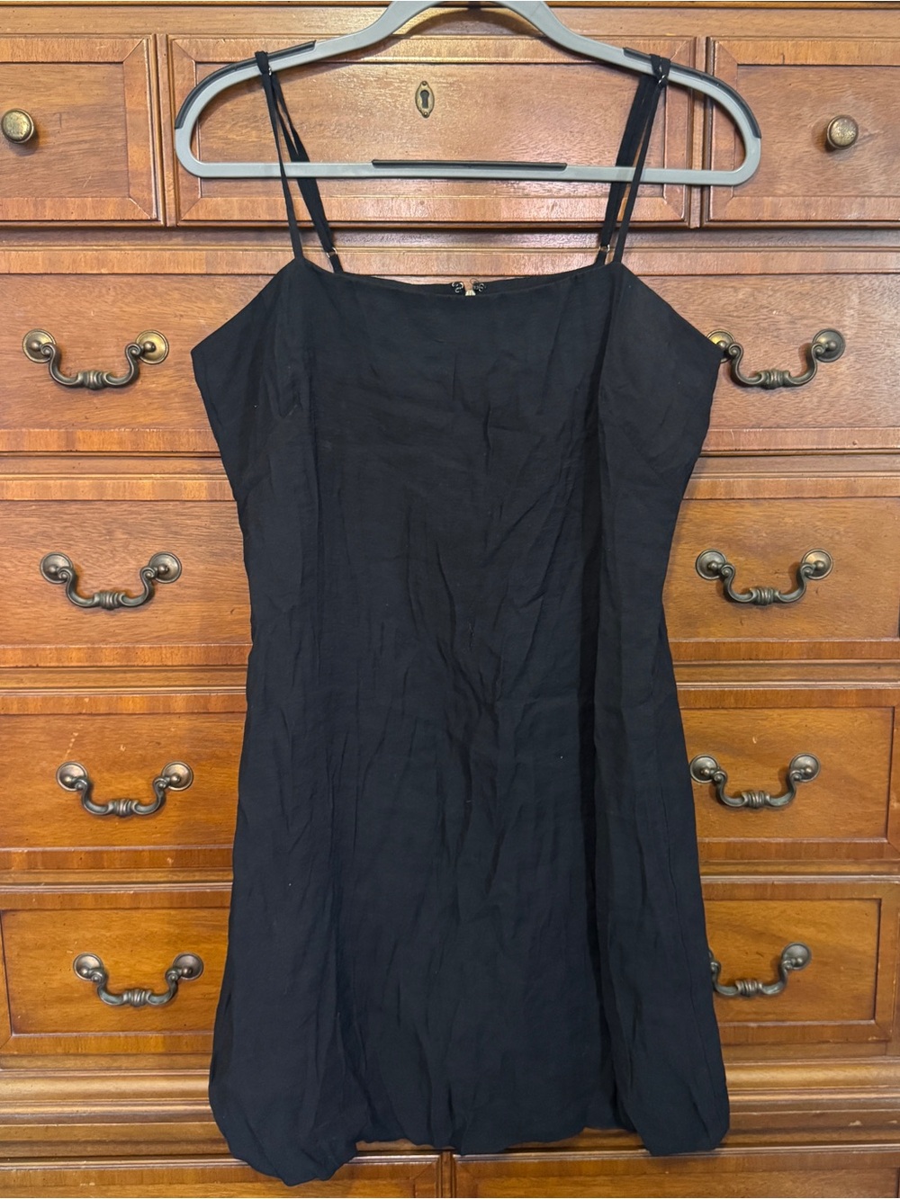 Calvin Klein Black Sleeveless Fit Flare Dress Size 12 Classic Cocktail Midi Chic